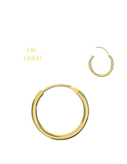 14K Gold Segment Hoop Nose Ring