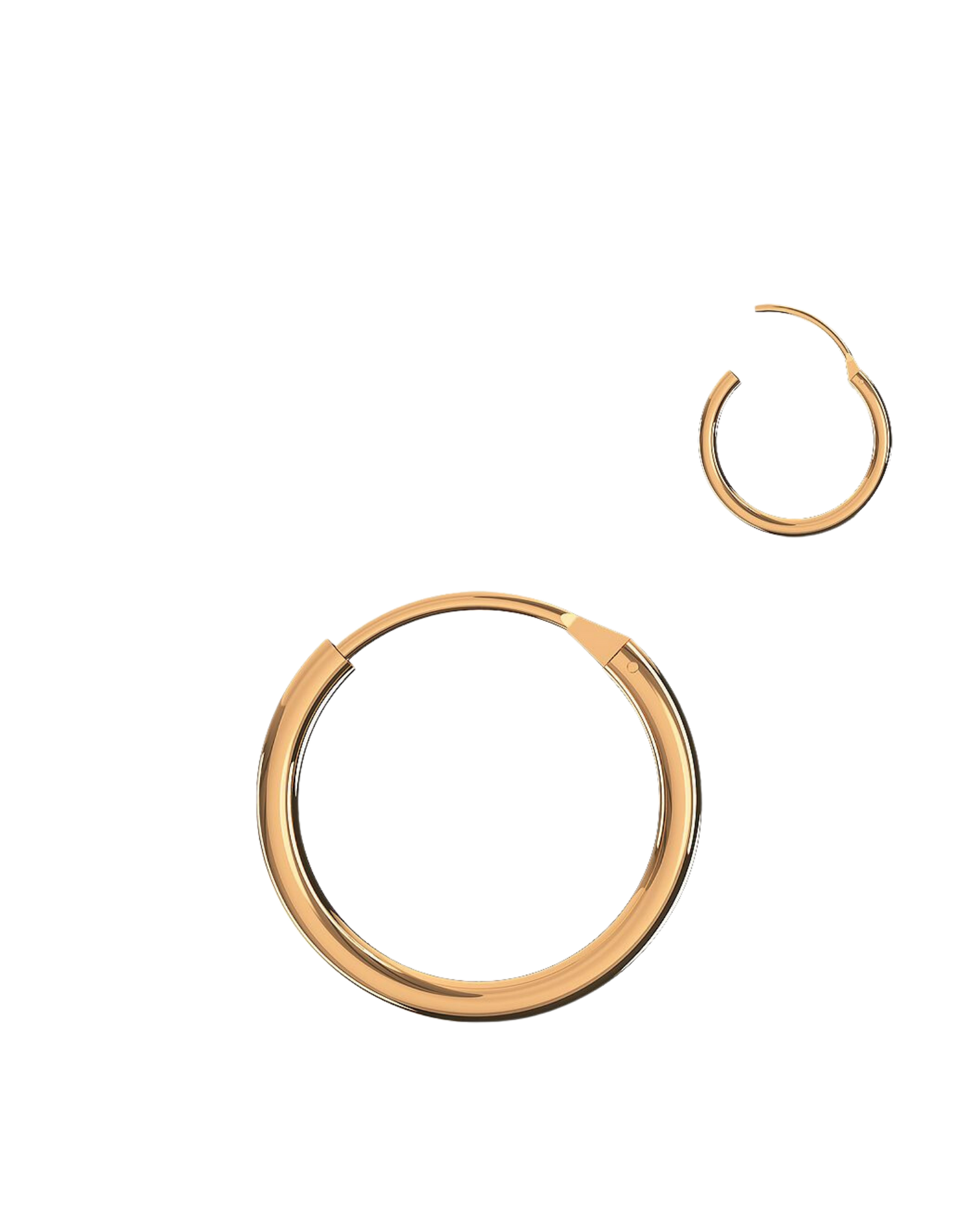 14K Gold Segment Hoop Nose Ring